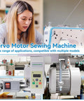 Ultra Quiet Pro Grade Sewing Machine Servo Motor with needle positioner, energy-saving, versatile use in home studio