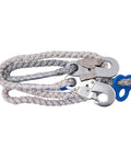 Sturdy rope with metal hooks from Pro Grade Tree Climbing Spikes Set With Safety Belt And Gloves Adjustable Non Slip Pedal Climbing Gear For Fruit Picking Heavy Duty Outdoor And Indoor Tree Access.