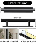40 Pack Peel And Stick Cabinet Handles With Double Sided Tape No Sweat Install Abs Plastic Push Pull Helper For Kitchen Sliding Doors Furniture Upgrade Game Changer size illustration showing dimensions and material details.