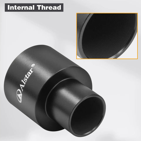 0.965 Inch To 1.25 Inch Eyepiece Adapter For Telescopes Aluminum Converter with internal thread view