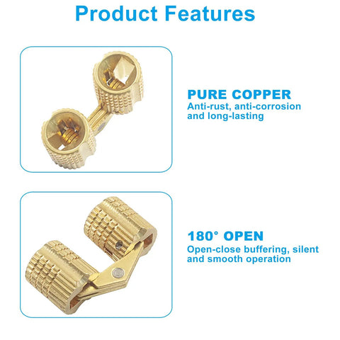 Eight Piece Solid Brass Barrel Hinges With A Sleek Hidden Profile And True One Eighty Degree Wide Opening For Smooth Cabinet Door Swing Heavy Duty Hardware Zero Hassle Install Built To Last