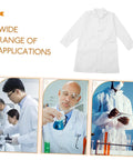 Mens Lab Coat White Medical Coat For Docs Medical Students And Pharmacies Comfortable Breathable Easy To Wear For Clinical Settings Pro Grade Lab Gear