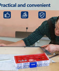 210 Piece Terminal Block Screw Set With Square Washers Sizes M3 To M5 in tidy box for electrical panel wiring