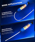 Oil Extractor Pump 350mL Syringe With 3 Hoses For Easy Car Fluid Changes Evacuator And Dispenser For Engine Transmission Brake And Power