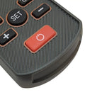 Close-up of control panel on Handheld Nuclear Radiation And Electromagnetic Detector With Large Digital Display for onsite use.