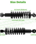 Golf Cart Rear Shock Absorber Kit For Yamaha G29 Drive Gas And Electric Models 2007 To 2016 Two Pack Beefy Heavy Duty Shocks size