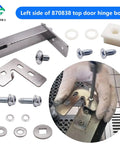 Left Side Top Door Hinge Cartridge 870838 Replacement for QA TSSU TUC TWT Series Refrigeration Units
