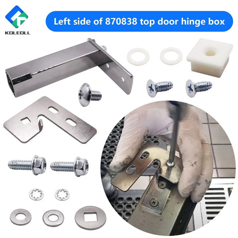 Left Side Top Door Hinge Cartridge 870838 Replacement for QA TSSU TUC TWT Series Refrigeration Units