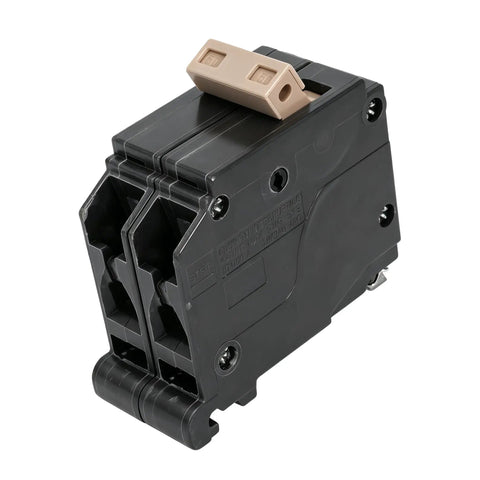 Slick Heavy Duty 2 Pole 50 Amp Circuit Breaker Replacement For Home Load Center Panels Plug And Play Electrical Module Swap.