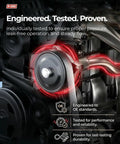 Close-up of Honda Accord 2008 Through 2012 2 4L L4 Power Steering Pump With Pulley Replacement Kit Drop In Direct Fit Hydraulic Pump