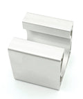 CNCTOPBAOS aluminum Nema34 motor mounting bracket, angled front view, 86x86x80mm CNC router