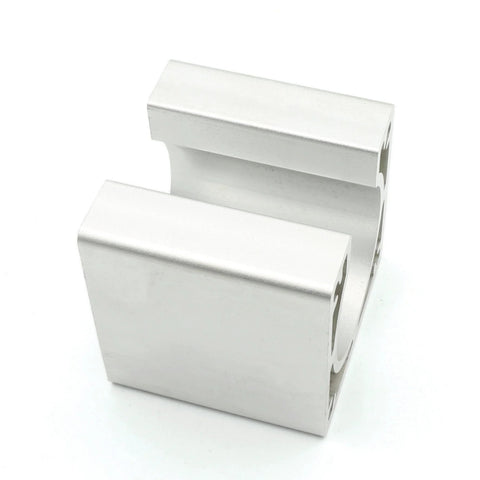 CNCTOPBAOS aluminum Nema34 motor mounting bracket, angled front view, 86x86x80mm CNC router