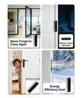 Heavy Duty Stainless Steel Door Closer For Home Use With Safety Spring Adjustable Closing And Catch Speed Includes Screws And Wrench Easy Install No Fuss Rust Resistant 201 Stainless Supports Doors Up To 132 Pounds in various indoor settings.