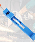 Adjustable Cutting Machine Base Guide for Woodworking, Precise 12.2x1.57x1.18 inch, Durable Blue Plastic, Circular Saw use