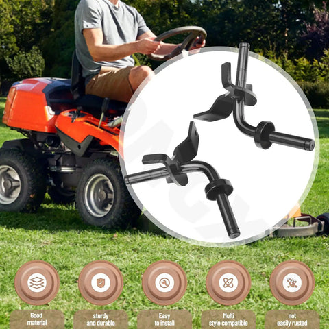 Lawn tractor with Heavy Duty Front Axle Steering Spindles And Front Wheel Bearing Set RH LH Replacement overlay