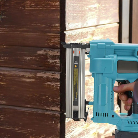 Real Deal Cordless Brad Nailer With High Capacity Lithium Ion Battery For No Hassle Woodworking Builds And Heavy Duty DIY Home Fixes That Flies True On Every Single Shift
