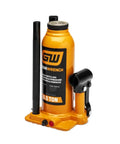 Beefy 6 Ton Hydraulic Bottle Jack With Locking Knurled Handle And Big Grip Saddle For Maximum Stability Built In Handle Slots