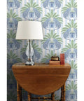 Top Shelf PVC Free Preppy Wallpaper With Heavy Duty Matte Linen Texture Ideal For Busy Homes Or Tight Offices on a feature wall.