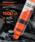 Straight Up No Drip Manual Fluid Extractor With A Legit 1500Cc Tank, oil-resistant PE tank for smooth fluid extraction.