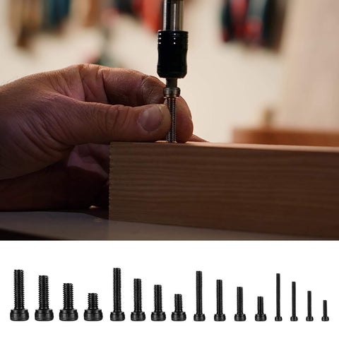 1274 Pcs Metric Screw Set M2 M3 M4 M5 With Hex Socket Head Cap Screws Nuts Washers And Bolts, 12.9 Carbon Steel, installation view