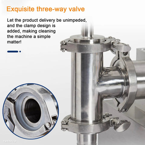 Heavy Duty Pneumatic Liquid Filler With Stainless Steel Construction Configures Single Or Dual Heads Hella Durable No Sweat Processing For Wineries And Beverage Lines 110 To 220 V Industrial Rig three-way valve detail.