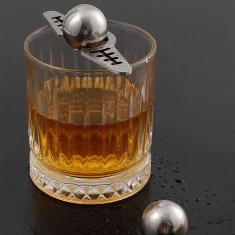 Coffee Ice Sphere Maker Stainless Steel Ball Mold Reusable Ice Sphere For Cold Brew Iced Coffee And Lattes Barista Grade Tool