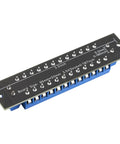 2x12 Terminal Block Distribution Module Breakout Board For AC And DC Power, 15 Amp screw terminal, 5.0mm pitch, black