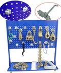 Car Frame Corrector And Straightener Puller, 10 Ton Hydraulic Frame Repair Tool with accessories displayed on blue pegboard