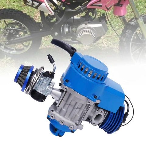 High Performance 49cc 50cc Racing Engine Set Two Stroke Beefed Up 1 8 KW 11000 RPM Single Cylinder Gas Powered Motor Kit With 6 Tooth 25H Sprocket For Pocket Bike Mini Dirt Bike Quad ATV