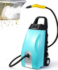 This Badass 3000W Commercial Steam Cleaner Heats Up In Seconds For Heavy Duty Deep Cleaning, removing grease from a vent.