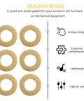 Grab These Awesome HAKIDZEL Brass Flat Washers! 50pc M5x10x1.0 Copper Sealing Gaskets, six brass washers shown