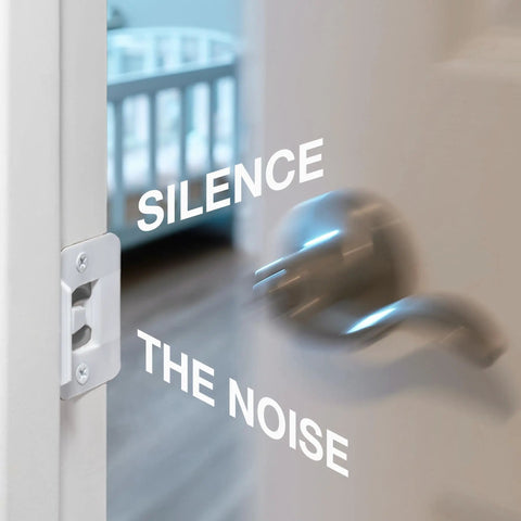 Premium Door Silencer Strike Plate That Cuts Latch Noise And Makes Slamming Chill Out Daily For Zero Stress Home Habits With Durable Flexible Rubber Mounts And Quick One Step Install on a door.