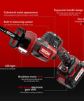 Beast 20V Max Brushless Cordless Recip Saw With LED Light 3100 RPM 5Ah Battery And Fast Charger Includes Multi Blades