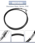 51.18 Inch Stainless Steel Braided Motorcycle Hydraulic Brake Line Kit With 10mm Inner Diameter for ATV Motocross and Street Bikes