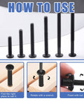 181Pcs M6 Hardware Kit All In One For Wood Furniture And Baby Crib Screws Set With Hex Socket Cap Bolts instruction guide