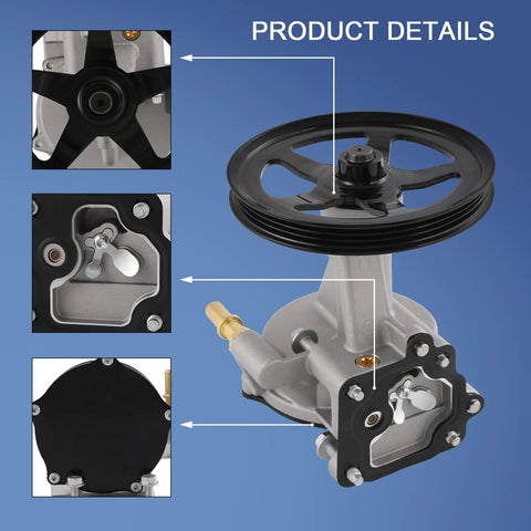 RADHLBNIU vacuum pump for Cadillac Escalade and GM trucks, black pulley and aluminum body