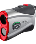 300 Pro Slope Laser Rangefinder For Golf, 6x Magnification, elevation and slope adjusted distance, ergonomic grip, side view.