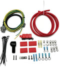 Heavy Duty Ford Alternator Stator Swap Wiring Harness Kit Upgrade Plug And Play Cable Conversion For 1984 Plus Models 1G To 2G 3G Electric Systems Easy Direct Install components laid out, including wires and connectors.