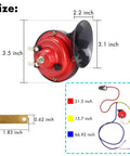 Universal 12 Volt Golf Cart Horn Kit With Hand Press Steering Switch And Wiring Harness Fits EZGO Club Car Yamaha