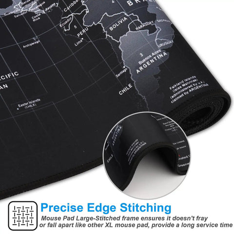 XXL Gaming Mouse Pad With Ultra Smooth Surface And Durable Anti Fray Stitching, Extra Large Desk Mat 35.4 By 15.7 Inches
