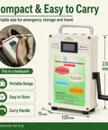 Portable Hand Crank Generator For Off Grid Power Emergency Charging 150W 500W Selectable Backup Charger with compact design