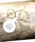 Your Go To Eyeglass Washers Kit With 200 Pcs Rimless Glasses Flat Washers And Metal Fasteners on knitted fabric