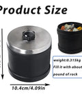 1 Lb Tumbler Barrel With Leak Proof Lid Replacement Parts Kit For Hobby Tumbling And Polishing Compact 4.09 By 3.78 Inch Black Tumbler Barrel For Home Use