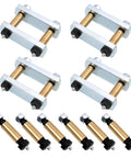 Heavy Duty Trailer Shackle Upgrade Kit With 3.125 Inch Shackles For Tandem Axle RVs Replaces UO12 021 Durable Tin Bronze Bushings