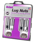 Top Shelf Chrome Extra Long Shank Lug Nuts Featuring Bold M12x1.5 Threads And A Snug 13/16 Hex Fitment, pack of 4 with washers.