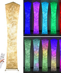 61 Inch RGB Floor Lamp With Remote Control Dimmable Color Changing Standing Light With Soft Fabric Shade in various colors