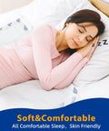Image of a woman resting on Heavy Duty Disposable Bed Pads For Adults Extra Large 36 X 48 Inch Leakproof Incontinence Underpads.