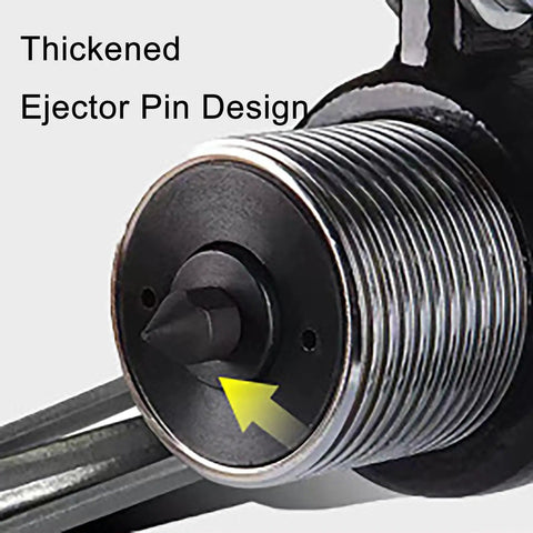 Close-up of thickened ejector pin design in Shop Grade Manual Bearing Puller Kit With 5 Ton Hydraulic Strength.
