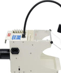 Side view of On The Bench Filter Hood With Light And 3 Filters For Jewelry And Dental Labs, 115V North American Plug.