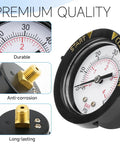 Pool Pressure Gauge Replacement For Spa Valve And Filter Fits 190059 Style Gauges Works With Nautilus Plus Cristal Flo Triton And More Plug And Play Install For Quick Pool And Spa Setup, 2-inch dial brass threaded gauge